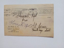 V0582  SCHEID G.A. arany ezüst - 1924  Schuszdek Lipót fogász  Szentlőrinc - arany árak