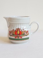 Régi Winterling Bavaria porcelán tejes tejszínes kiöntő kancsó népies virágmintával Hibátlan átmérő