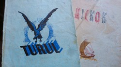 2 db régi levélpapír tartó (Turul. + Hickok)