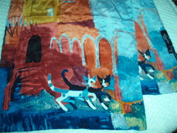 Vintage valódi silk selyemsál