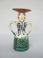 Kántor és Kun Gazda mázas iparművészeti kerámia női alak