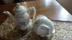 Porcelán kanna és tejkiöntő együtt (Geschütz PL)