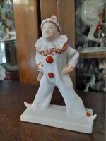 Alt Német,Germany Selb Rosenthal 1914-1933,Art Deco Bohóc,Rierot Porcelán Figura.15.5 cm.
