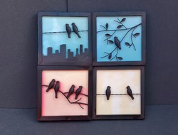 Hatalmas design bronz falikép  3D ALKUDHATÓ