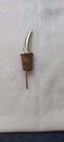 Short liquor pourer cork-stopper retro