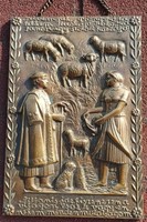 Garami László: János vitéz bronz falikép