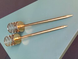 Vintage Hollywood regency leszúrható mécsestartó ALKUDHATÓ design