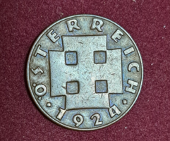 1924. Ausztria 10 Groschen, (45)