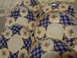 Zsolnay Mária Antoinette , mokkás kistányérok , 6 db  , 12 cm