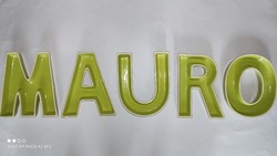 Betű forma máz kerámia  kínáló tál  bogyós gyümölcs oliva bogyó mogyoró 5 darab egyben