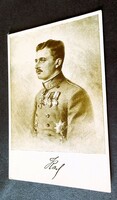 IV. KÁROLY KORONÁS MAGYAR APOSTOLI KIRÁLY HABSBURG 1916 KORABELI EREDETI FOTÓ LAP KÉP