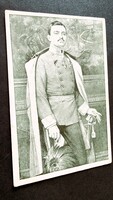 IV. KÁROLY KORONÁS MAGYAR APOSTOLI KIRÁLY HABSBURG 1916 KORABELI EREDETI FOTÓ LAP KÉP