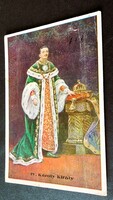 IV. KÁROLY KORONÁS MAGYAR APOSTOLI KIRÁLY HABSBURG 1916 KORABELI EREDETI FOTÓ LAP KÉP