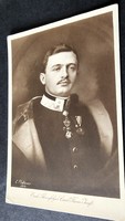 IV. KÁROLY KORONÁS MAGYAR APOSTOLI KIRÁLY HABSBURG 1916 KORABELI EREDETI FOTÓ LAP KÉP