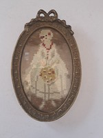 Antik masnis miniatűr keret, Art Deco, 1920- as évek