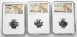 "A Megosztott Birodalom" – Konstantin fiai, teljes szett(3 db), NGC Tanúsítvánnyal