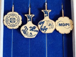 Bookmark Chinese figure design metal - ceramic in original box mdpi
