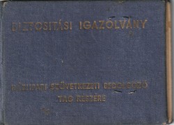 Biztosítási igazolvány háziipari szövetkezeti bedolgozó tag részére 1956. júliusi kezdéssel