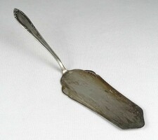 1S337 Régi jelzett ezüstözött tortalapát 24.5 cm