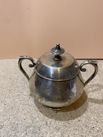 Vastagon ezüstözött alpakka cukortartó, 12 x 14 cm-es. 6175