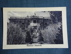Képeslap, Dömös, SZOT üdülő, nyaraló látkép,részlet, 1955-