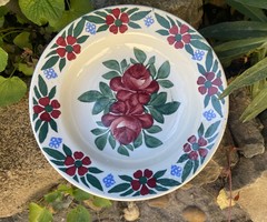 Wilhelmsburg Virágos Keménycserép Fali Tál