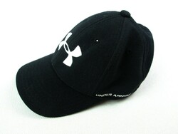 ORIGINAL UNDER ARMOUR JUNIOR BLACK BASEBALL CAP WITH PLASTIC LOGO ON THE BACK!