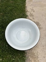 Zománcos zománcozott 44.5 cm-es lavór falusi lavórtartóba lavórtartó