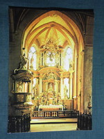 Képeslap,Kőszeg,Szent Jakab templom szentély látkép,részlet,1978-