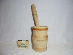 Méz csurgató pohár, "kanál" fából