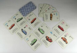 1S346 Retro autó kvartett 40 lapos kártyajáték