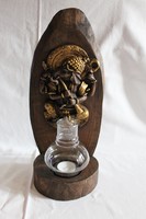 Fából készült keleti mécsestartó