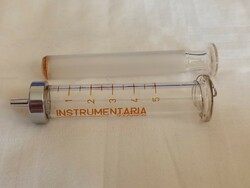 Laboratóriumi fecskendő 5ml üveg INSTRUMENTARIA Zagreb retro üvegfecskendő 02