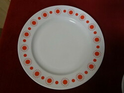 Alföldi porcelán lapostányér, napocska mintás, átmérője 24 cm. Jókai.