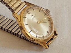 Óra karóra 010 - JUNGHANS 17 köves mechanikus felhúzós retro 23mm FIXO-FLEX szíjal
