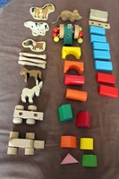 Vegyes régi fa játékok