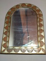 Vintage Marokkói réz- bronz tükör ALKUDHATÓ design