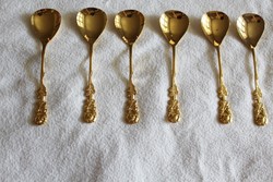 Régi aranyozott kiskanalak