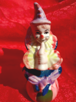 Porcelán bohóc nipp