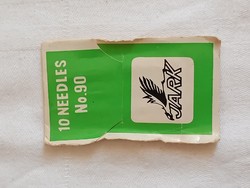Gépi varrótű 03 varrógéptű JARK 705H No90 eredeti csomagolásban retro Indiai export Oroszoknak