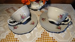 Zsolnay porcelán teás, kávés szettek.