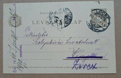 Lőcse Főszolgabíró 1910 Ritka levél.