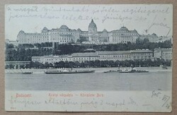 Budapest Királyi várpalota 1905  Duma korabeli hajókkal