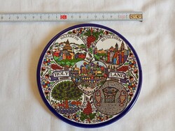 Falitányér 18 Szent föld Nazareth Bethlehem 13cm