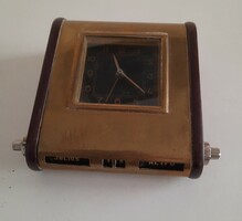 Vintage "Mofém" asztali óra kézzel beállítható örök naptárral