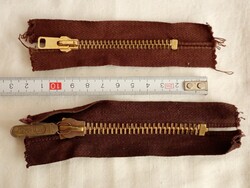 200 Forintos ládám - Cipzár húzózár villámzár retro fém 8 és 10cm egyben