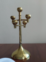Art deco fém gyertyatartó, Fördős László(20cm)