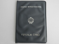 1981 műbőrtokos lapozós forgalmi sor MAGYAR NÉPKÖZTÁRSASÁG FORGALMI ÉRMÉI