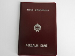 1987 műbőrtokos lapozós forgalmi sor MAGYAR NÉPKÖZTÁRSASÁG FORGALMI ÉRMÉI