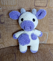 Horgolt amigurumi lila boci
